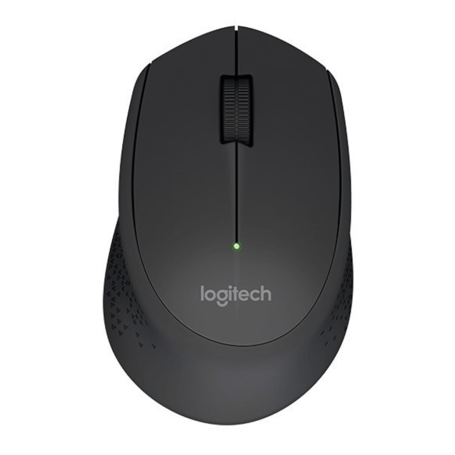 Mouse Inalámbrico Cómodo Diseño Curvo - Logitech M280, Negro