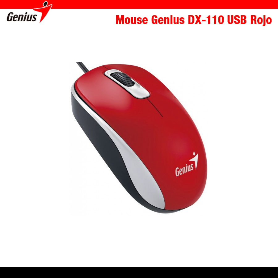 Mouse Genius DX-110 USB Rojo