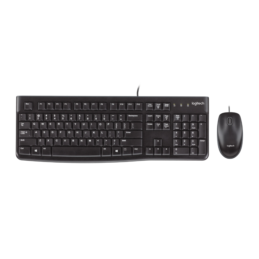 Teclado Y Mouse Usb Logitech (MK120) Negro