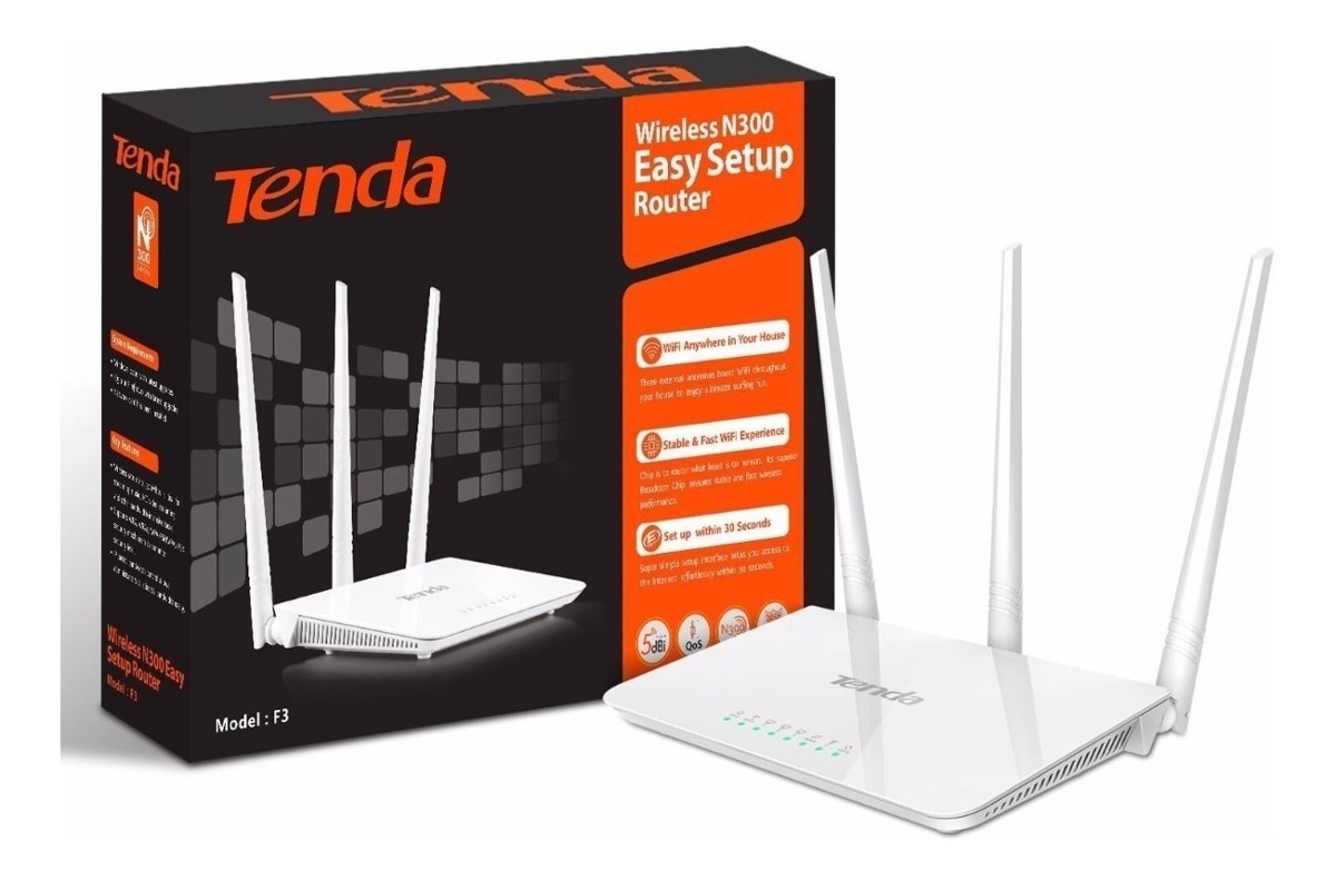 Router Tenda (F3) 3Ant 300Mps
