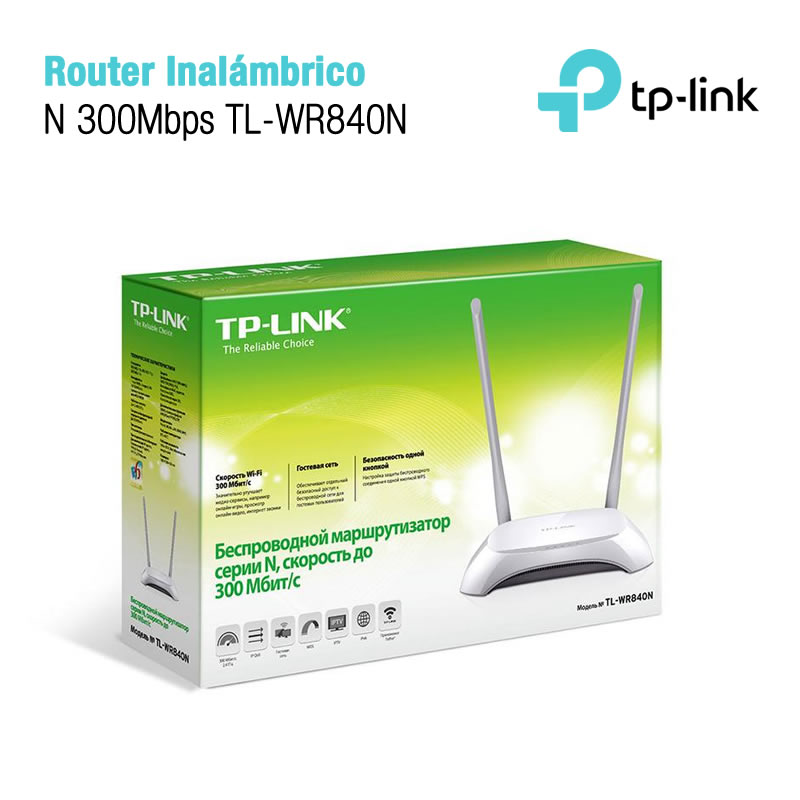 Router Tp-Link (TL-WR840N) 2Ant 300Mbps
