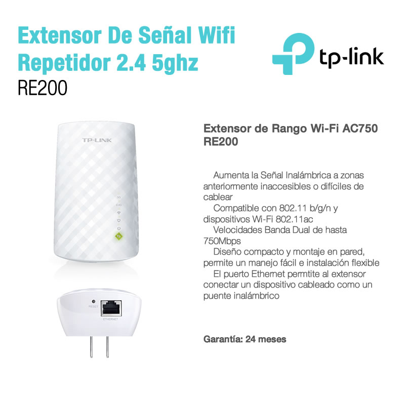 Extensor Wifi Tp-link (RE200) Dual Band