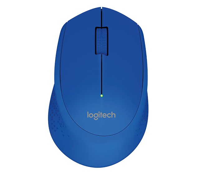 Mouse Inalámbrico Cómodo Diseño Curvo - Logitech M280, Azul