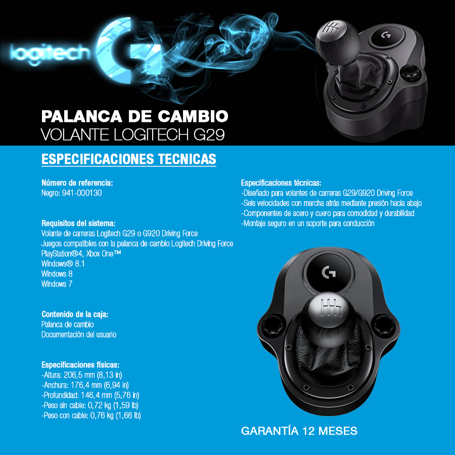Palanca De Cambio Para  Volante Logitech G29