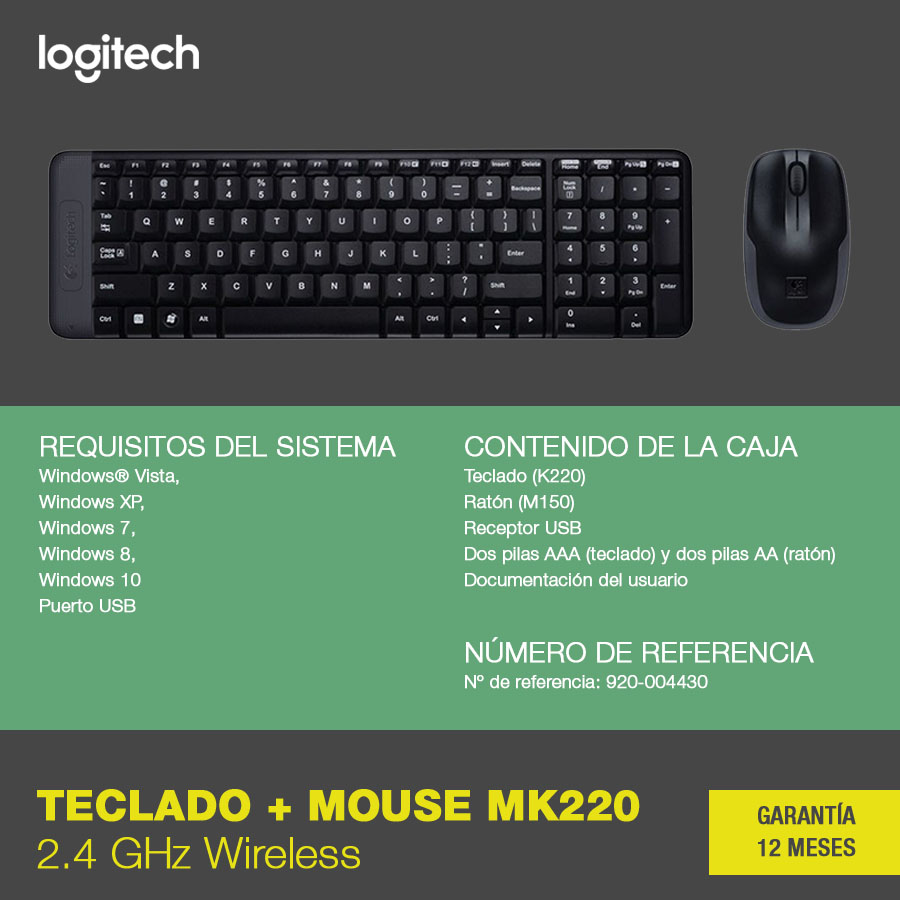 Teclado k220 discount