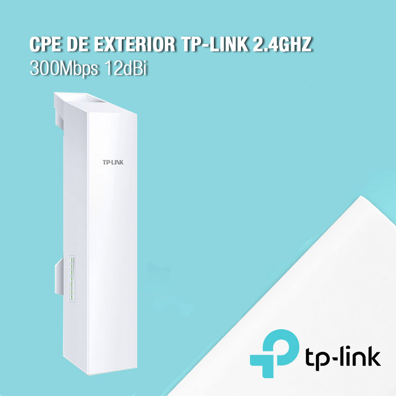 CPE De Exterior Tp-Link 2.4GHz 300Mbps 12dBi (CPE220)