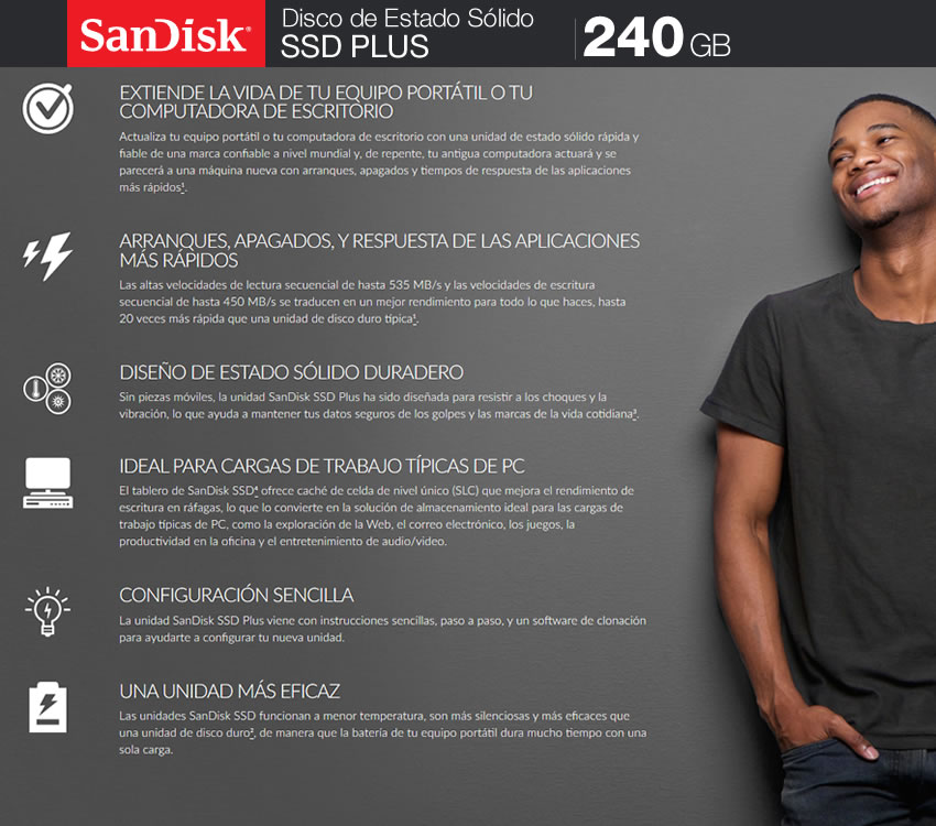 Disco Solido Ssd 240 Gb SanDisk Ssd Plus G26