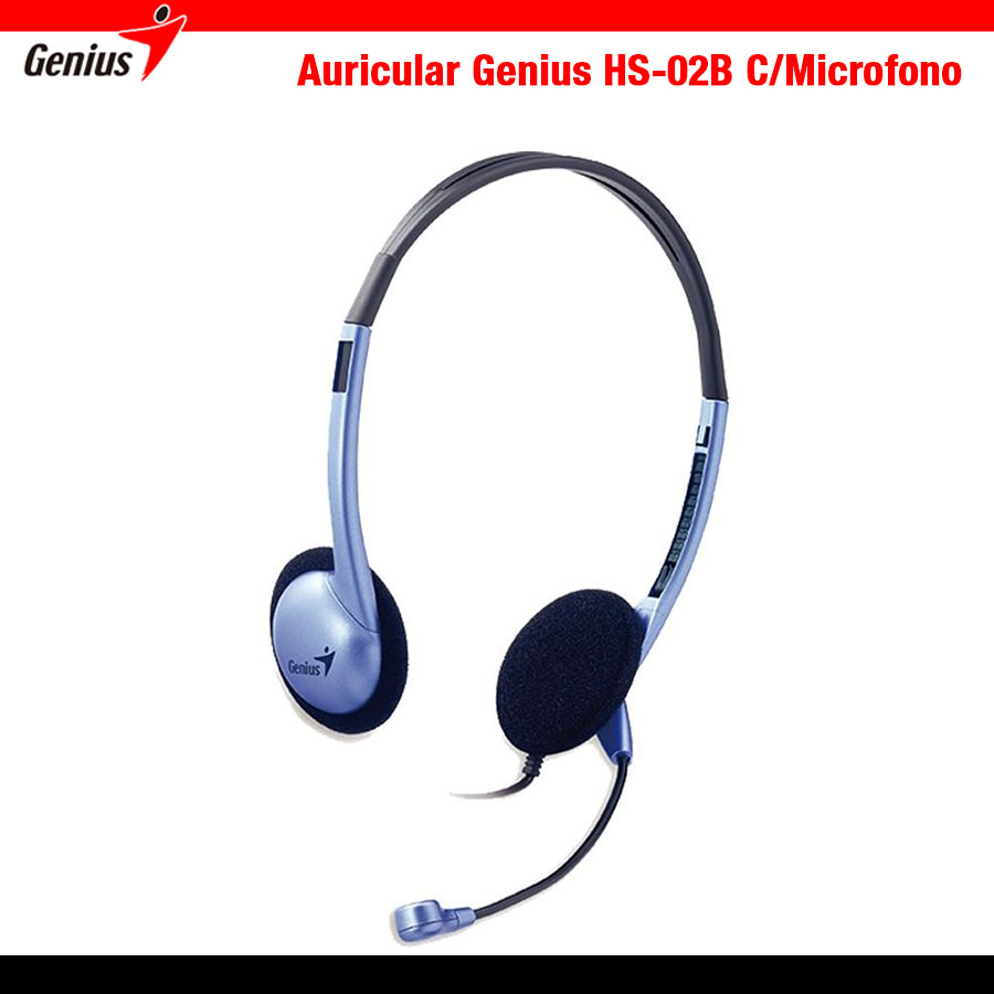 Auricular Genius HS-02B C/Microfono