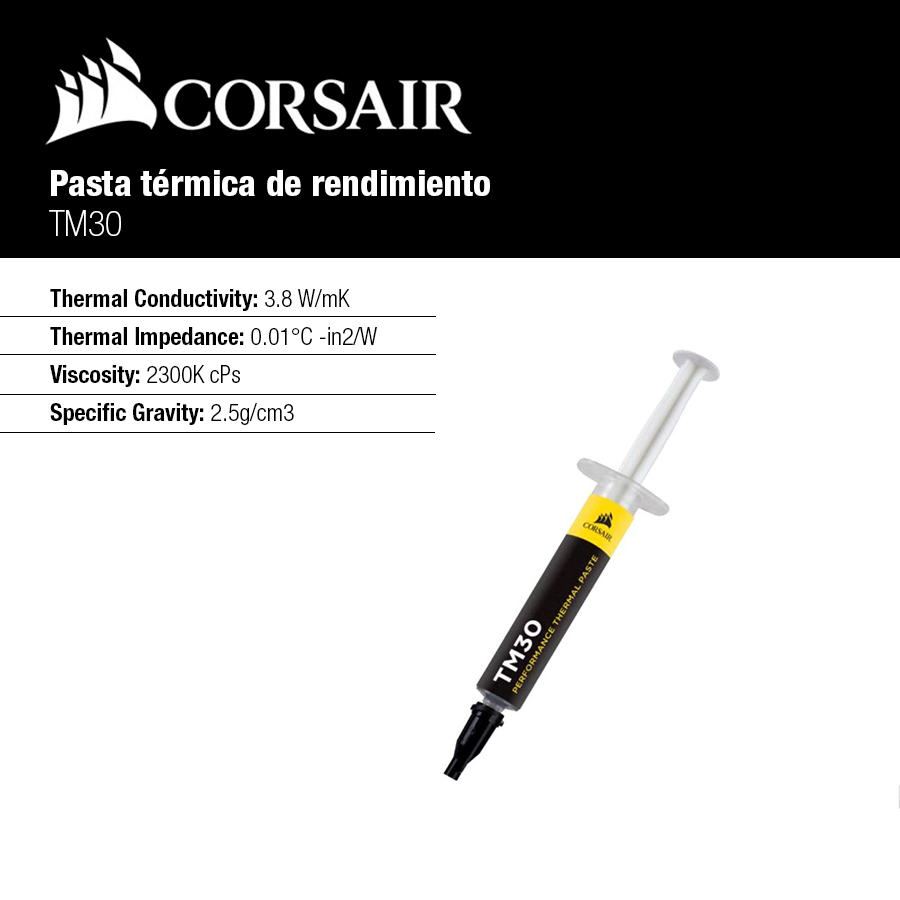 Pasta Térmica CORSAIR TM30 De Alto Rendimiento