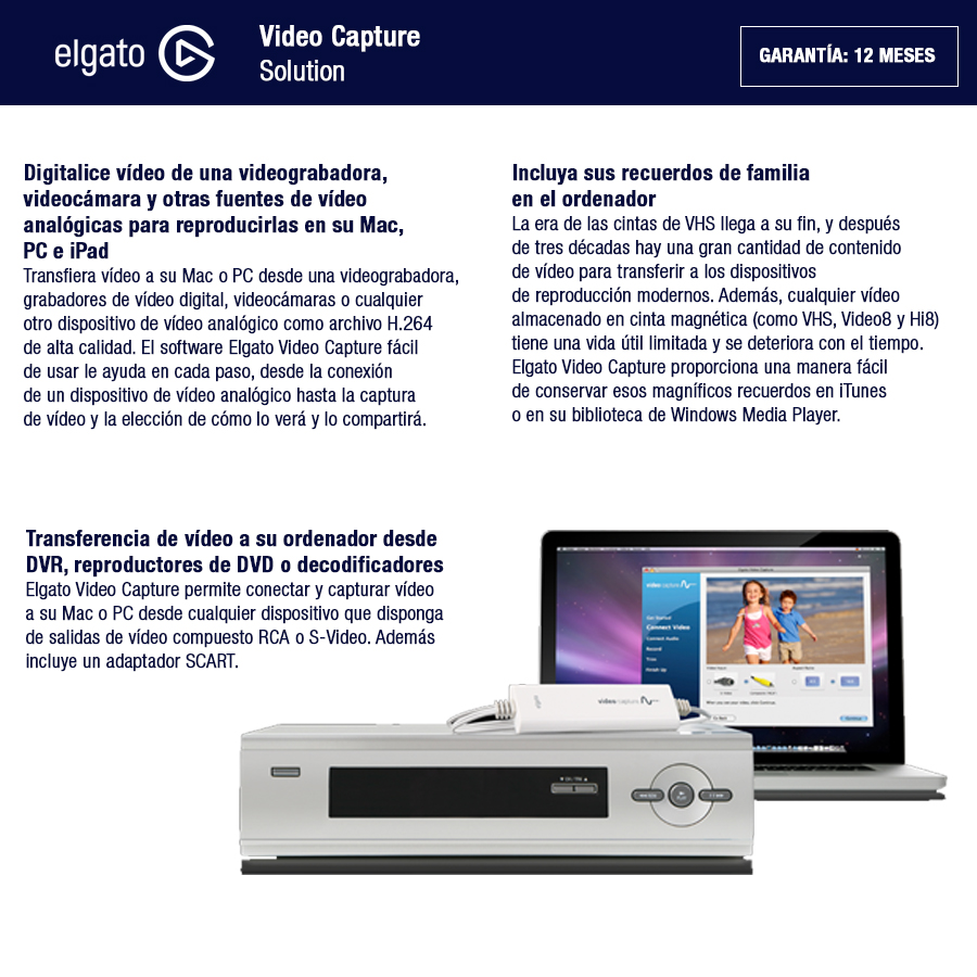 Elgato Video Capture Mac/Pc/Ipad - 1VC104001001