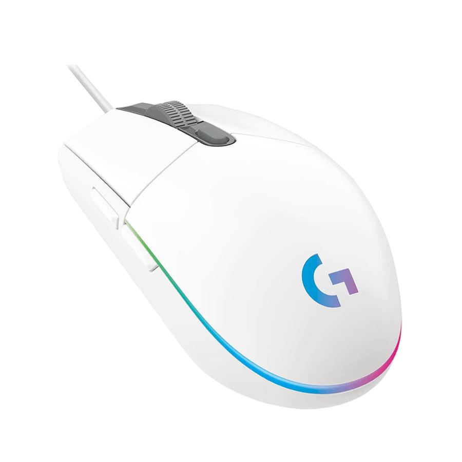 Mouse Gamer Usb Logitech Lightsync (G203) Blanco
