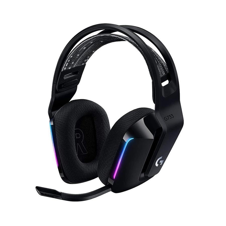 Auricular Con Microfono Gamer Logitech G733 Black RGB Inalámbrico
