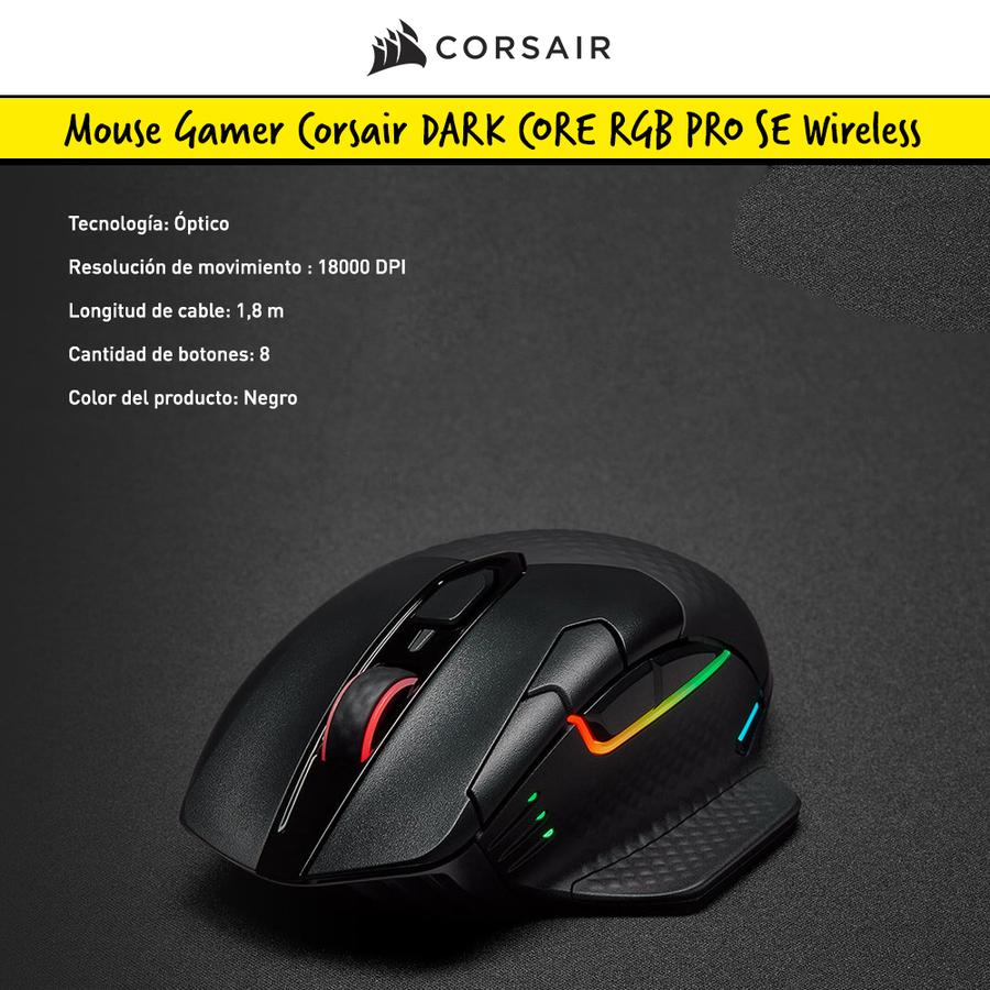 Mouse Gamer Corsair DARK CORE RGB PRO SE Wireless