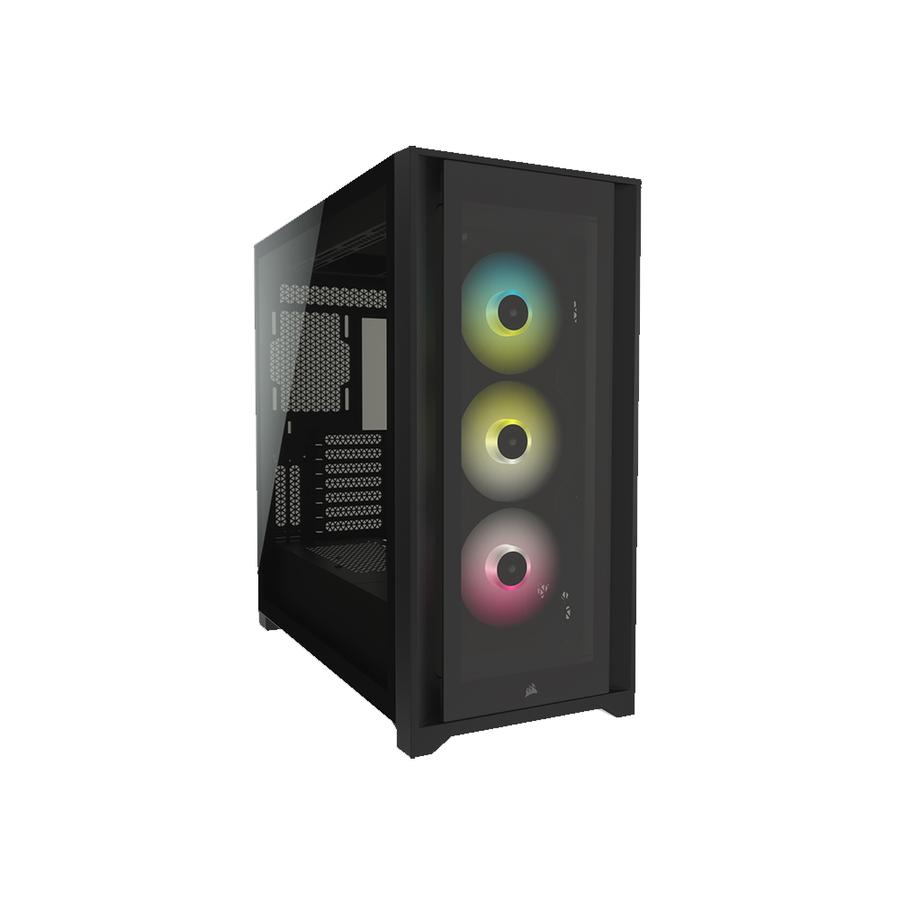 Gabinete Corsair ICUE 5000X RGB Semitorre Negro