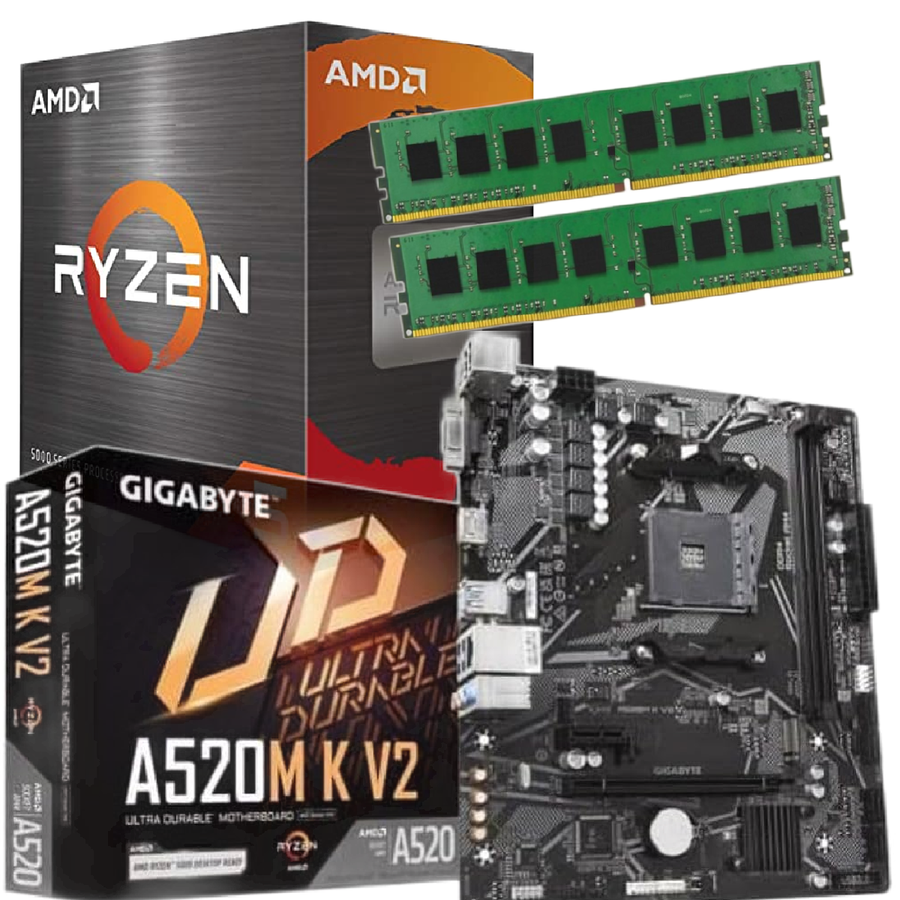 Combo Ecovision Amd Ryzen 5600G + Mother + 16Gb