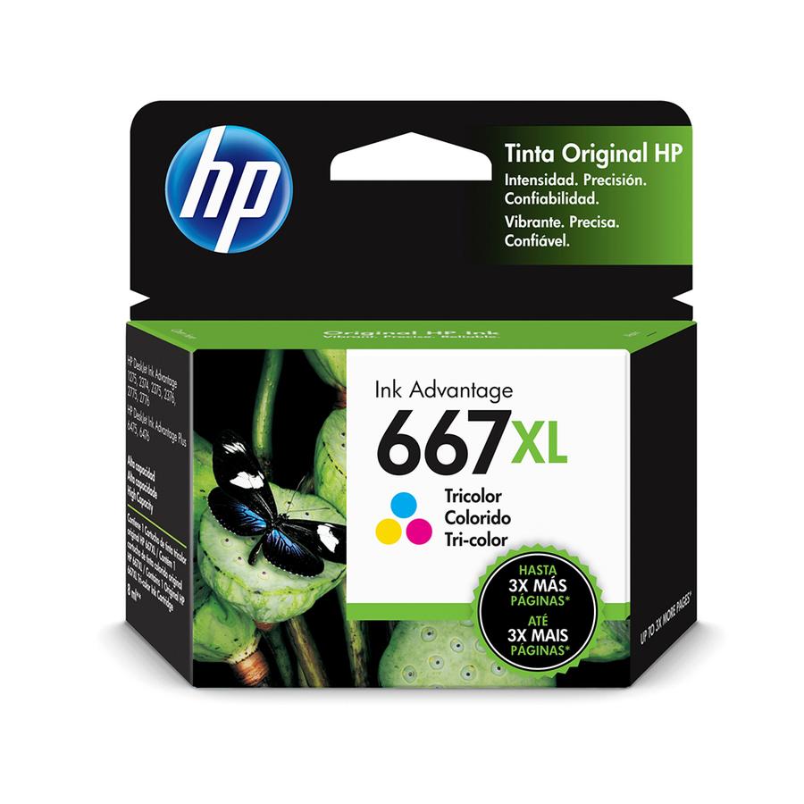 Cartucho HP Original 667XL Tricolor