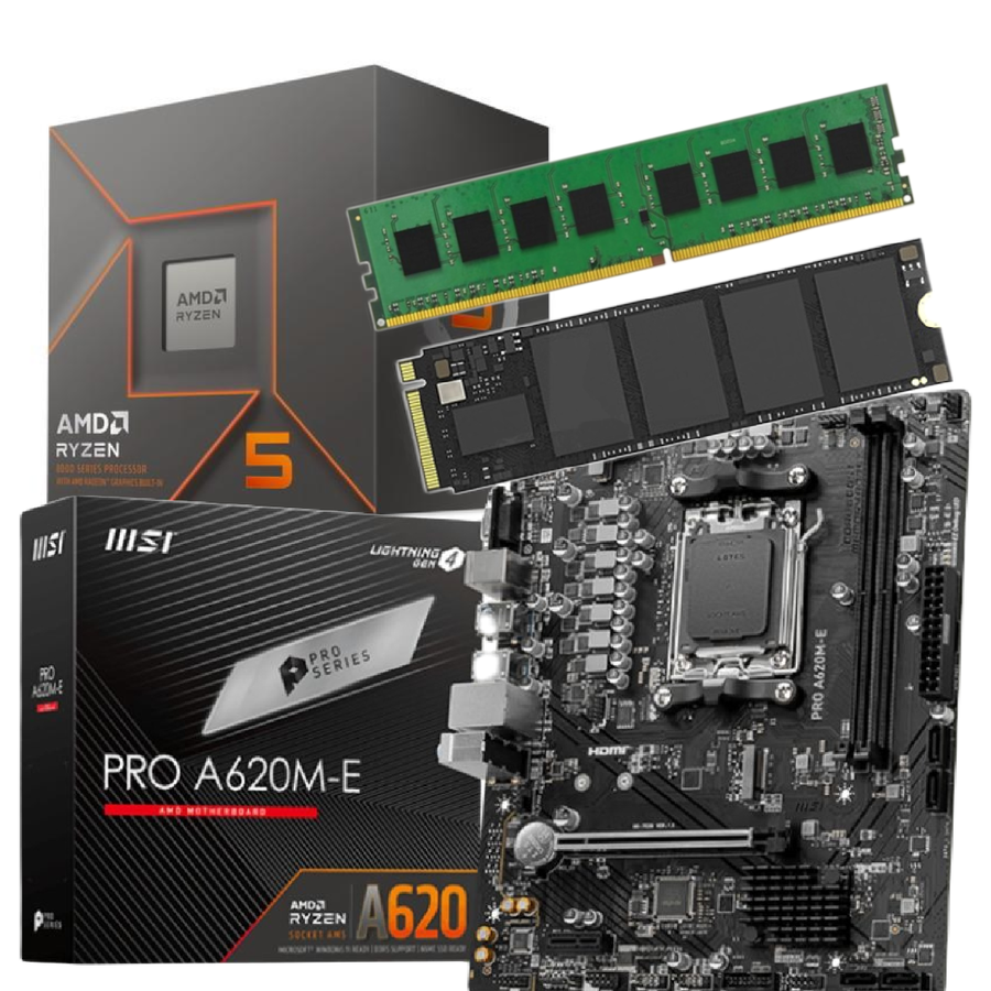 Combo Ecovision Amd Ryzen 8500G + 16Gb + 1Tb