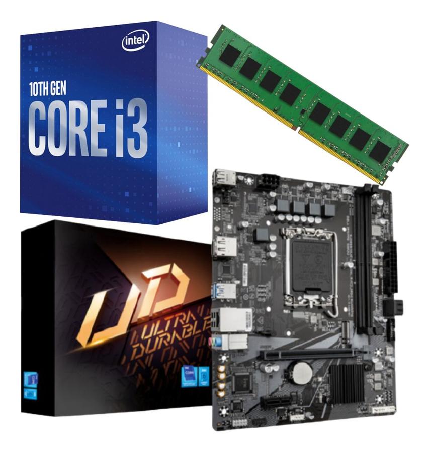 Combo Ecovision Intel I3 10100 + Mother + 8Gb