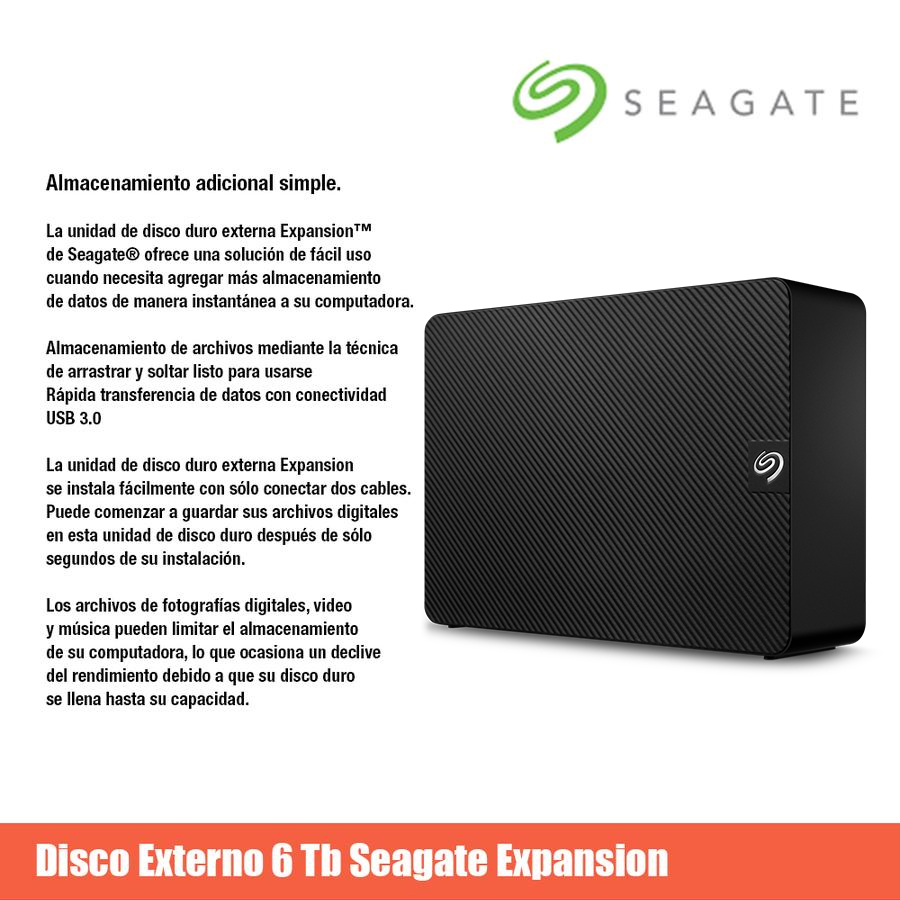 Disco Externo 6 Tb Seagate Expansion