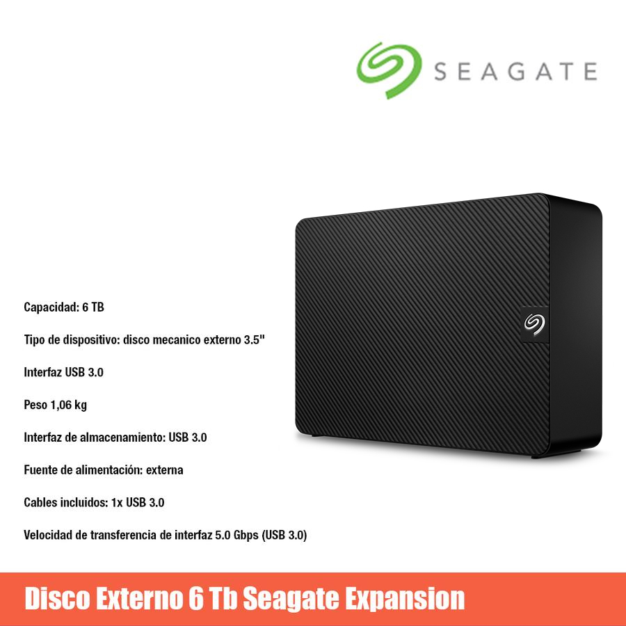 Disco Externo 6 Tb Seagate Expansion