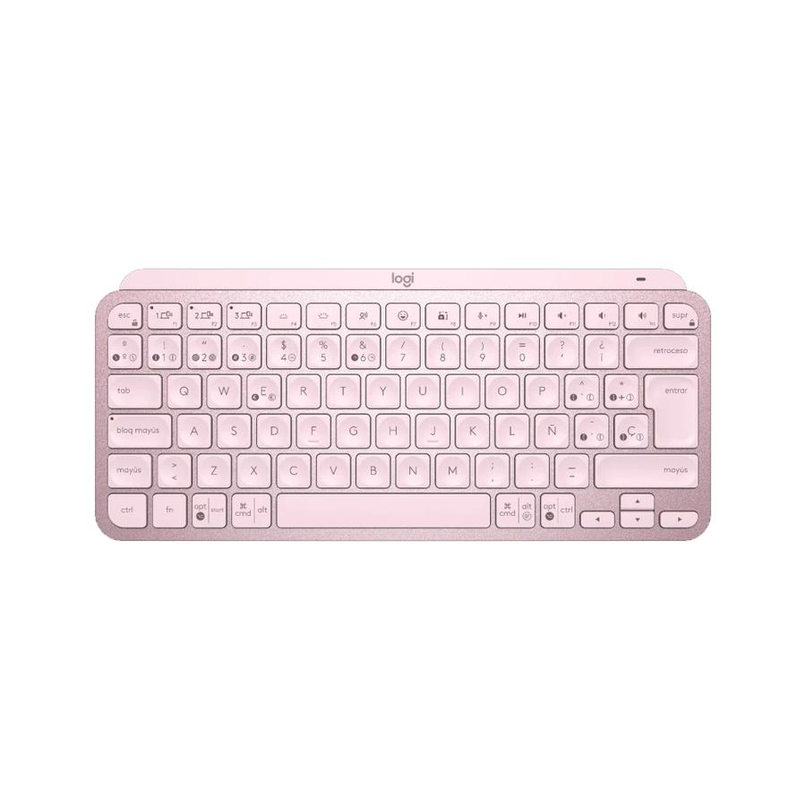 Teclado Logitech Wireless MX Keys Mini Rose Retroiluminado