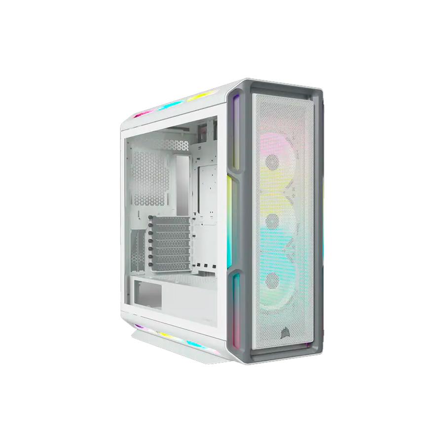 Gabinete Corsair ICUE 5000T RGB Con Vidrio Templado Semitorre Blanco