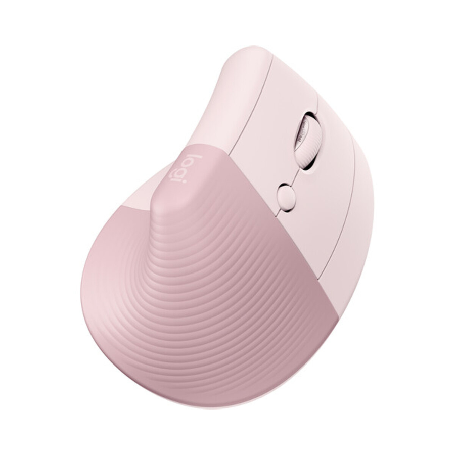 Mouse Logitech Vertical Wireless Serie Ergo Lift Rosa