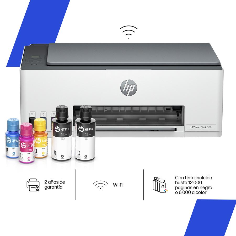Impresora Multifuncion HP Smart Tank 580 (1F3Y2A) Wifi/Usb