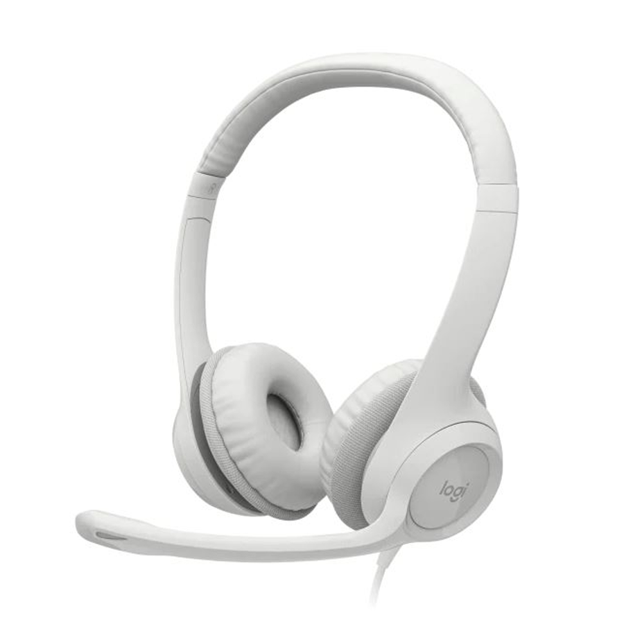 Auricular Logitech H390 USB Con Microfono Blanco