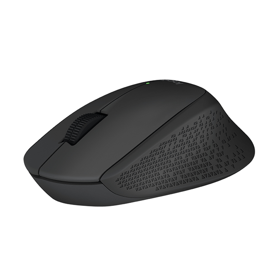 Mouse Inalámbrico Cómodo Diseño Curvo - Logitech M280, Negro