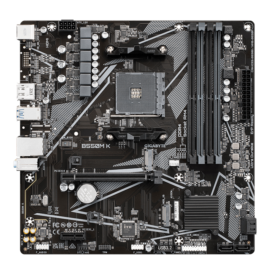 Mother Gigabyte B550M K Socket AM4
