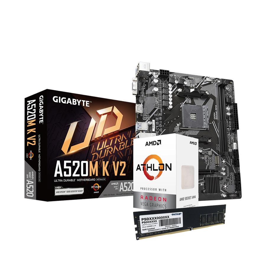 Combo Actualizaci n Pc Amd Athlon 3000G A520M 8 Gb Ssd 480 Gb