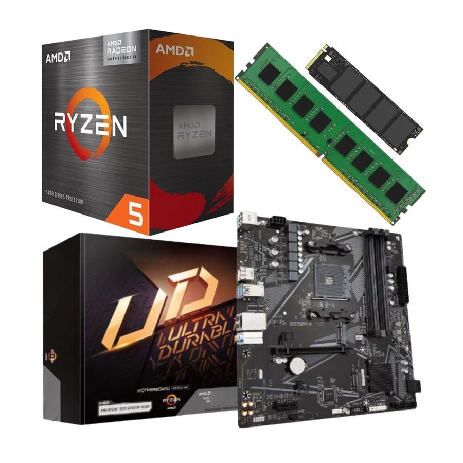 Combo Ecovision Amd Ryzen 5600G + 8Gb + 240 Gb