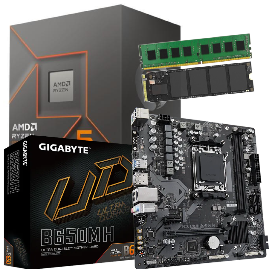 Combo Ecovision Amd Ryzen 8500G + 8Gb + 256Gb