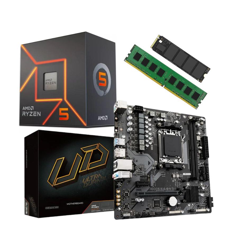 Combo Ecovision Amd Ryzen 5 8600G + 8Gb + 256Gb