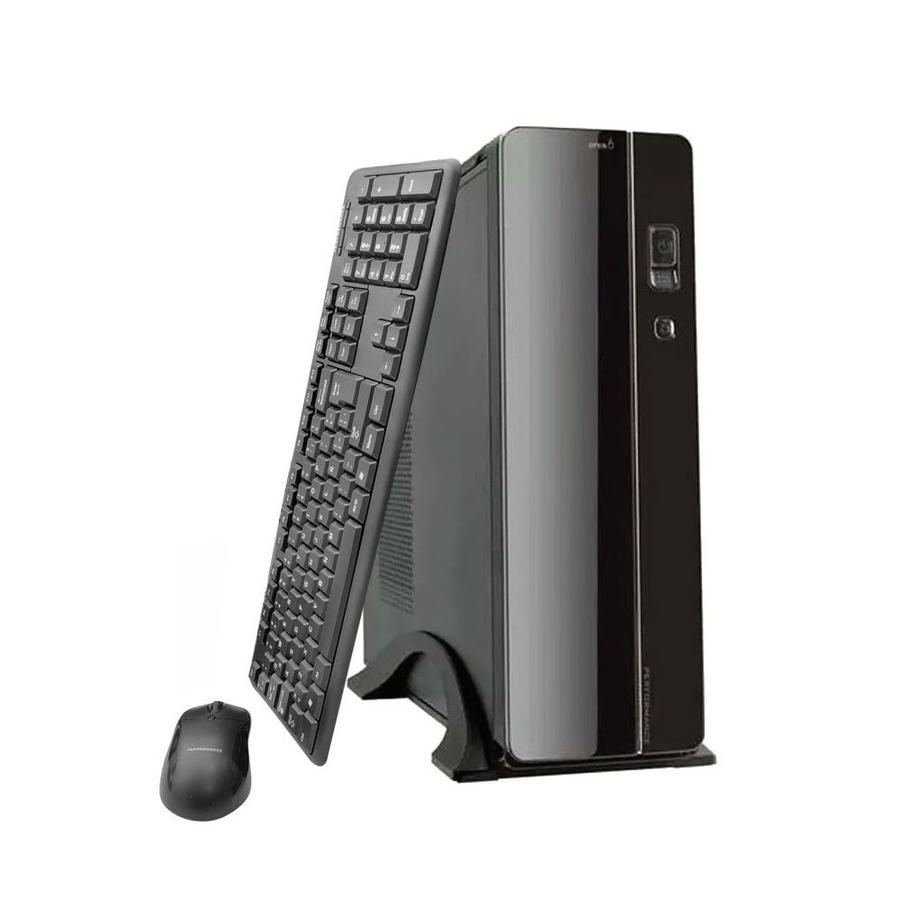 Gabinete Slim Performance (ATX-600-5836) Fuente 600W + Teclado + Mouse