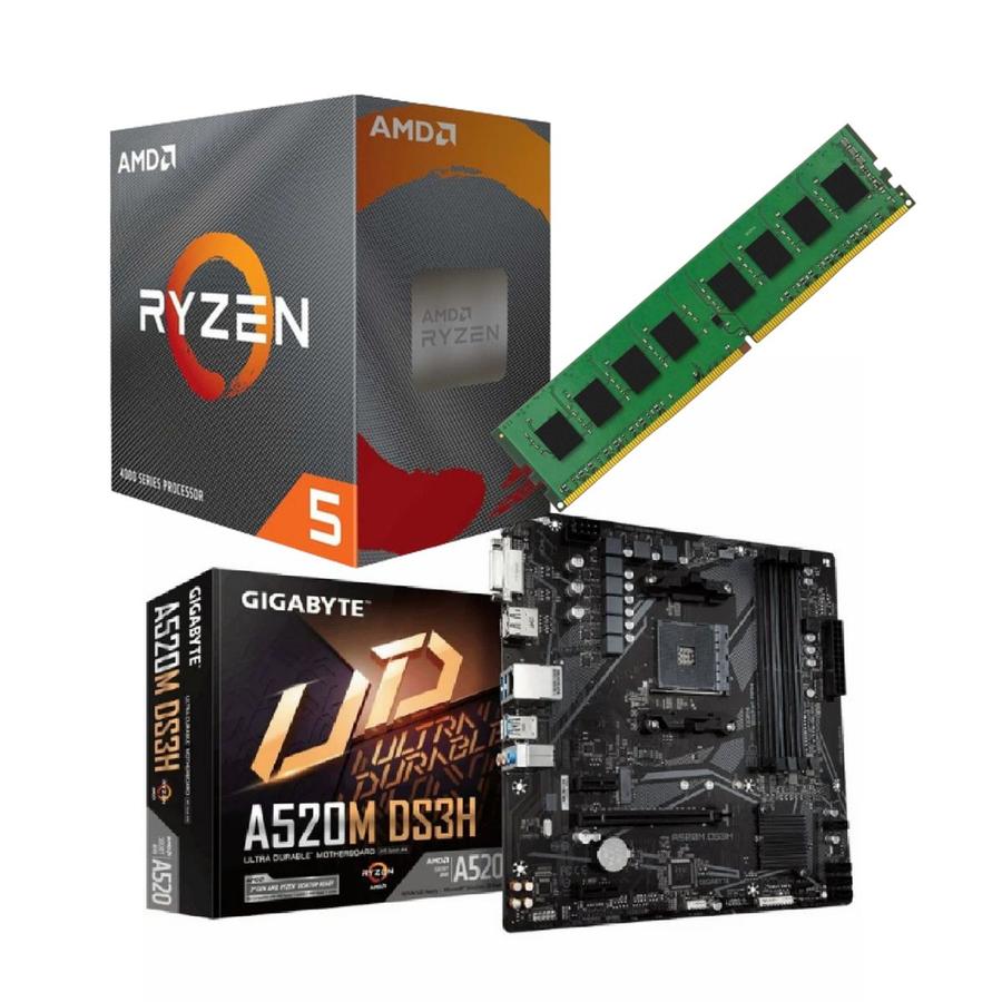 Combo Ecovision Amd Ryzen 5 4500 + Mother + 8Gb