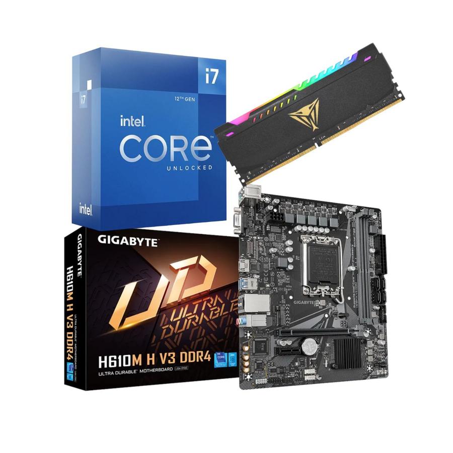 Combo Ecovision Intel I7 12700 + 8Gb + 256Gb