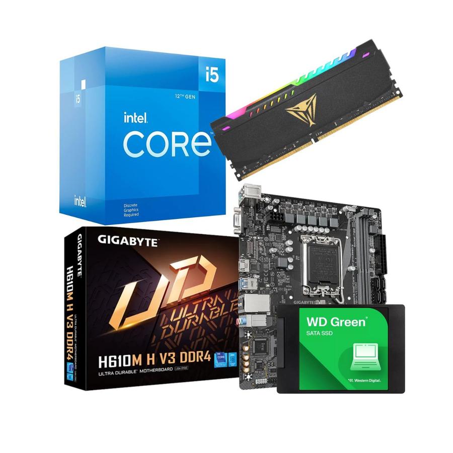Combo Ecovision Intel I5 12400F + 16Gb + 240Gb