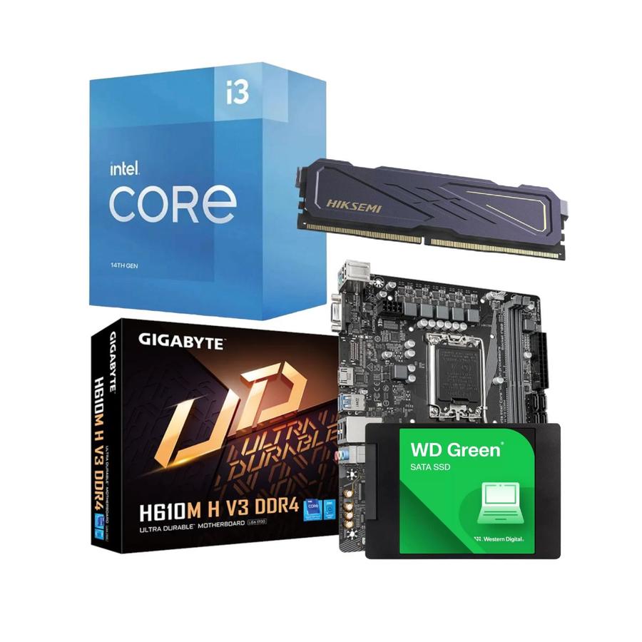 Combo Actualización Pc Intel I3 14100 16 Gb Ssd 240 Gb