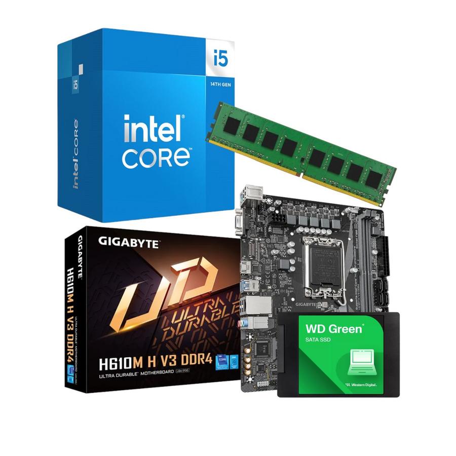 Combo Ecovision Intel I5 14400F + 8Gb + 240Gb