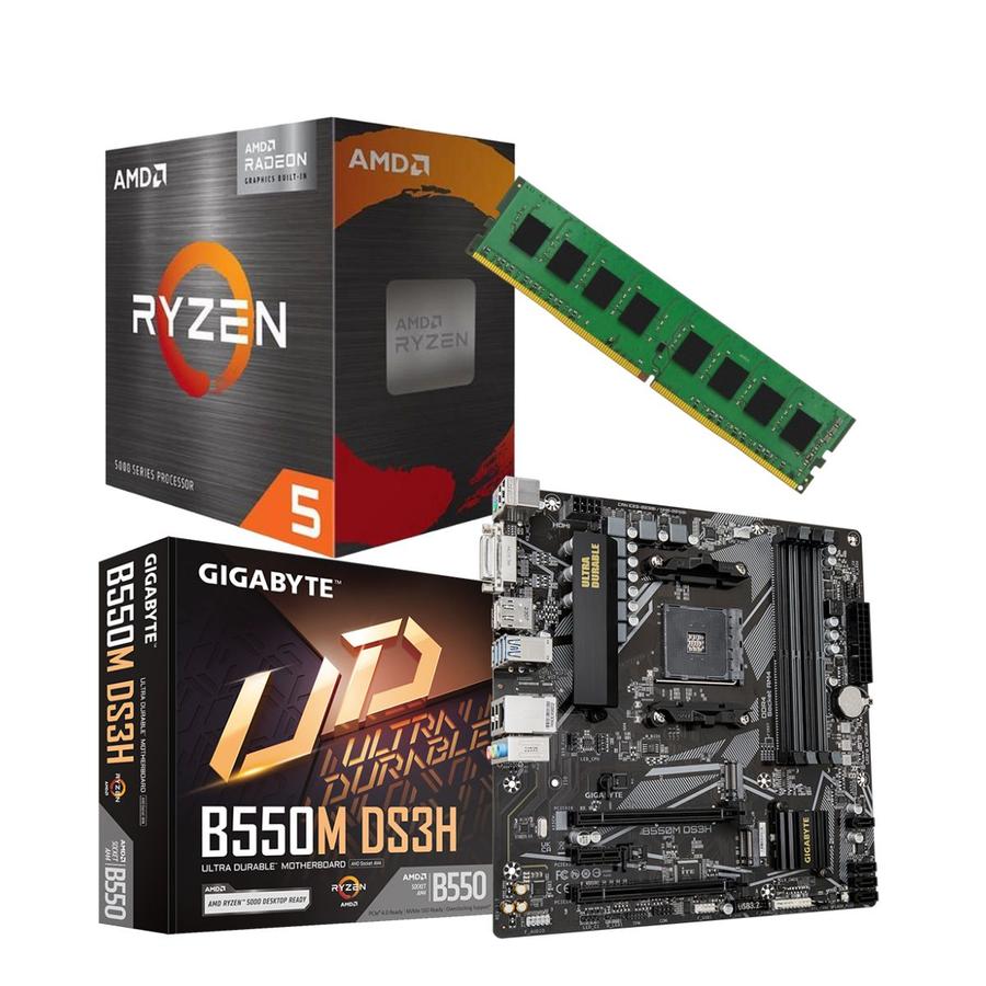Combo Ecovision Amd Ryzen 7 5700G + Mother + 8Gb