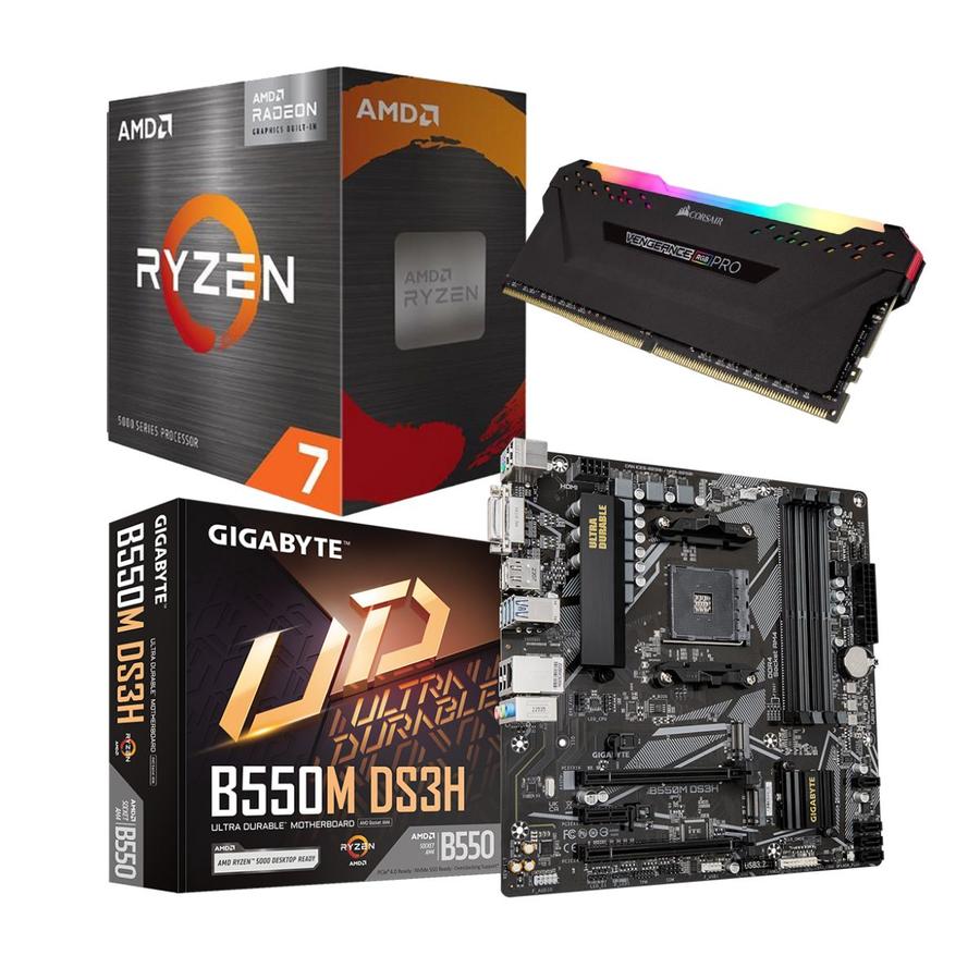 Combo Ecovision Amd Ryzen 7 5700G + Mother + 16Gb