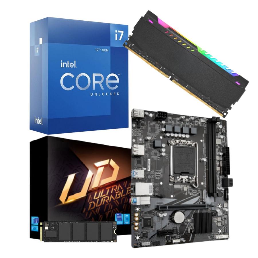 Combo Ecovision Intel I7-12700KF + 16GB + 512GB