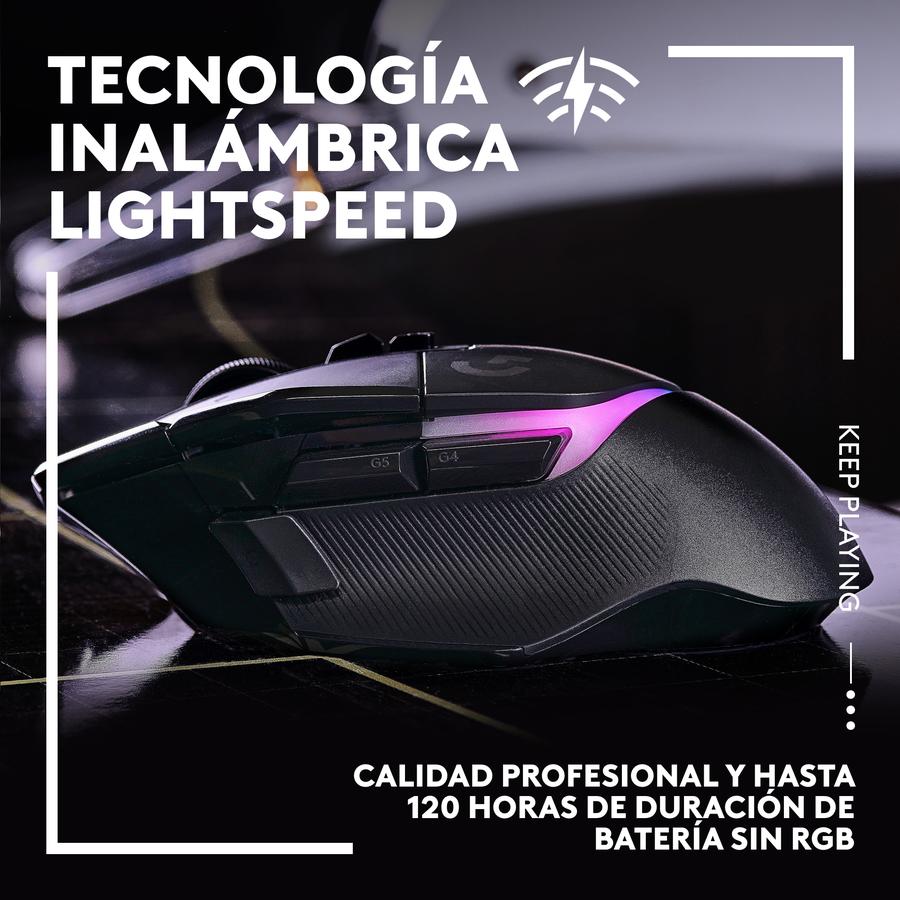 Mouse Gamer Inalámbrico Logitech G502 X PLUS Negro LIGHTSPEED RGB Para Juegos