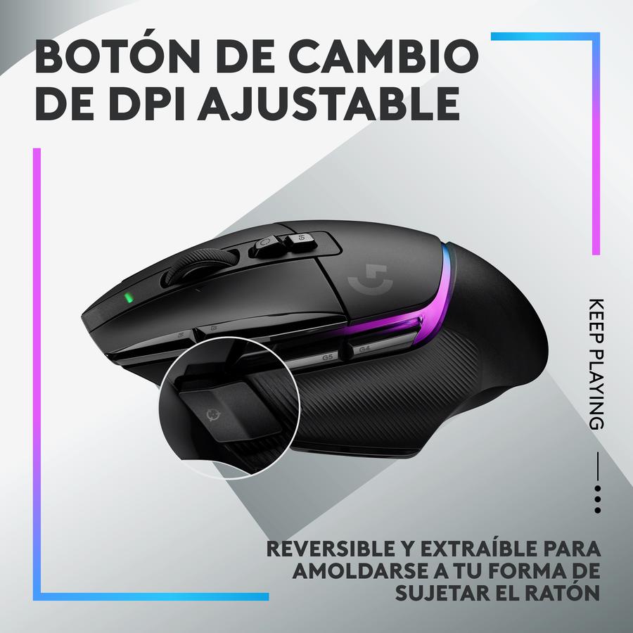 Mouse Gamer Inalámbrico Logitech G502 X PLUS Negro LIGHTSPEED RGB Para Juegos