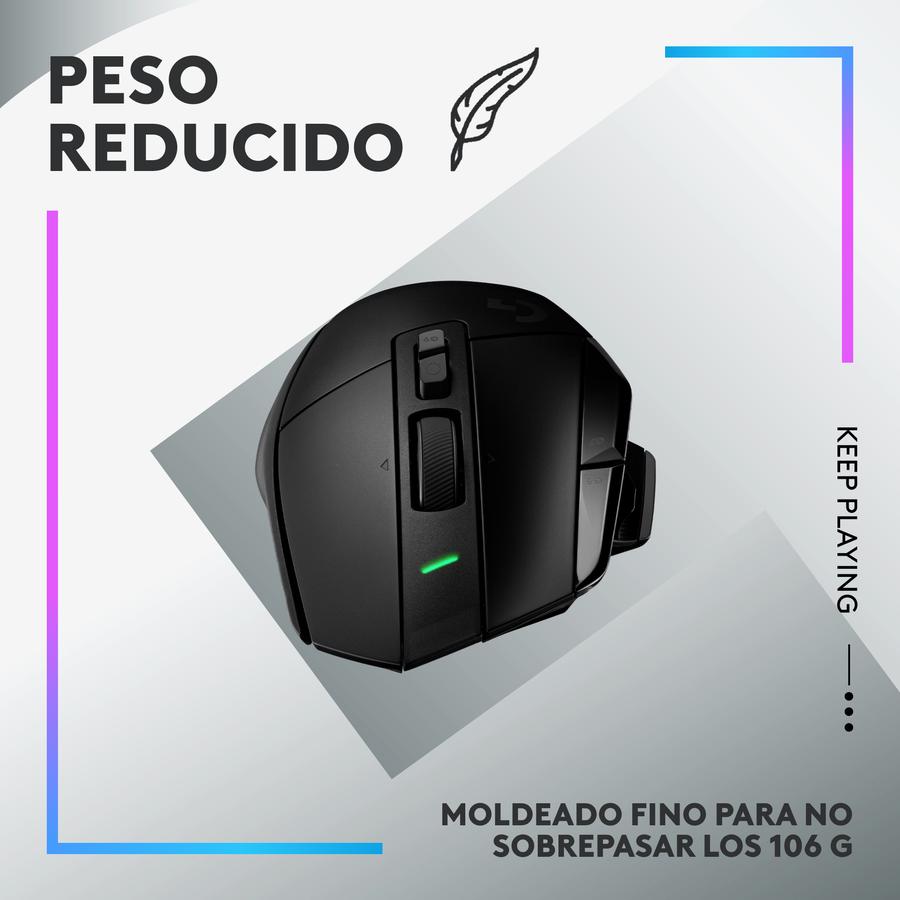Mouse Gamer Inalámbrico Logitech G502 X PLUS Negro LIGHTSPEED RGB Para Juegos