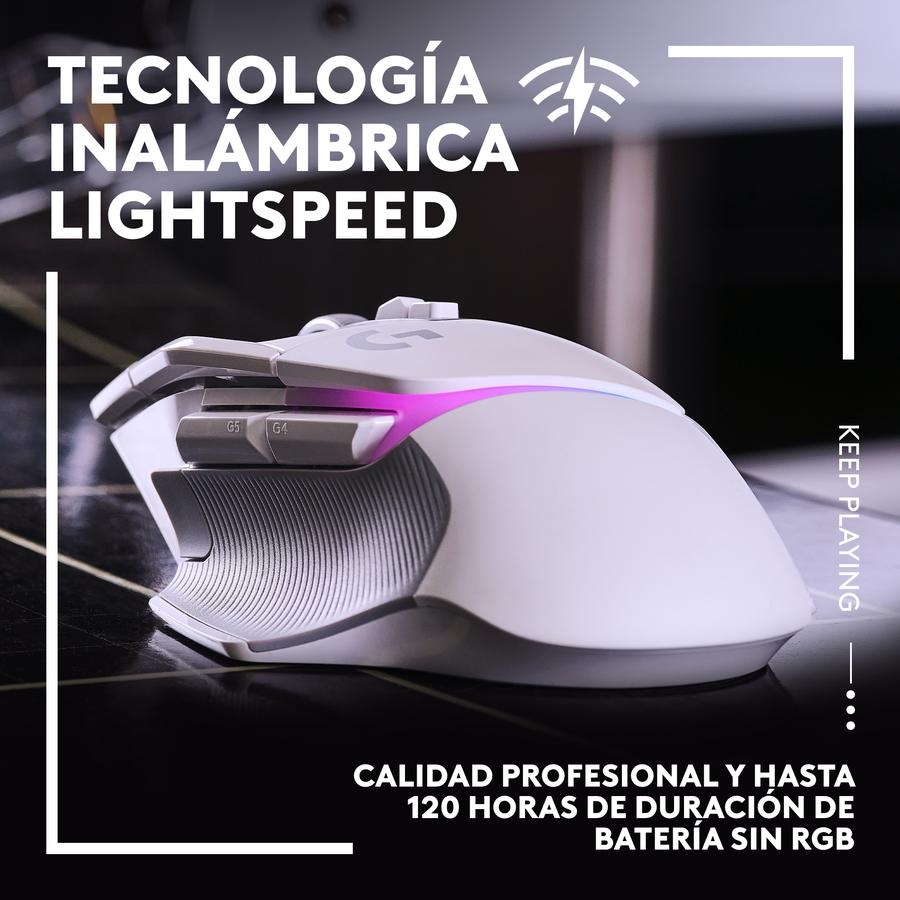Mouse Gamer Inalámbrico Logitech G502 X BLANCO PLUS LIGHTSPEED RGB Para Juegos