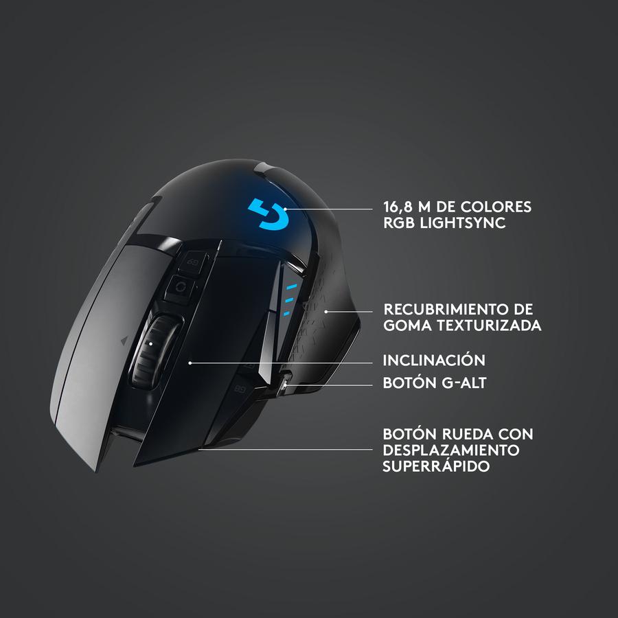 Mouse Gamer Inalámbrico Logitech G502 LIGHTSPEED Para Gaming