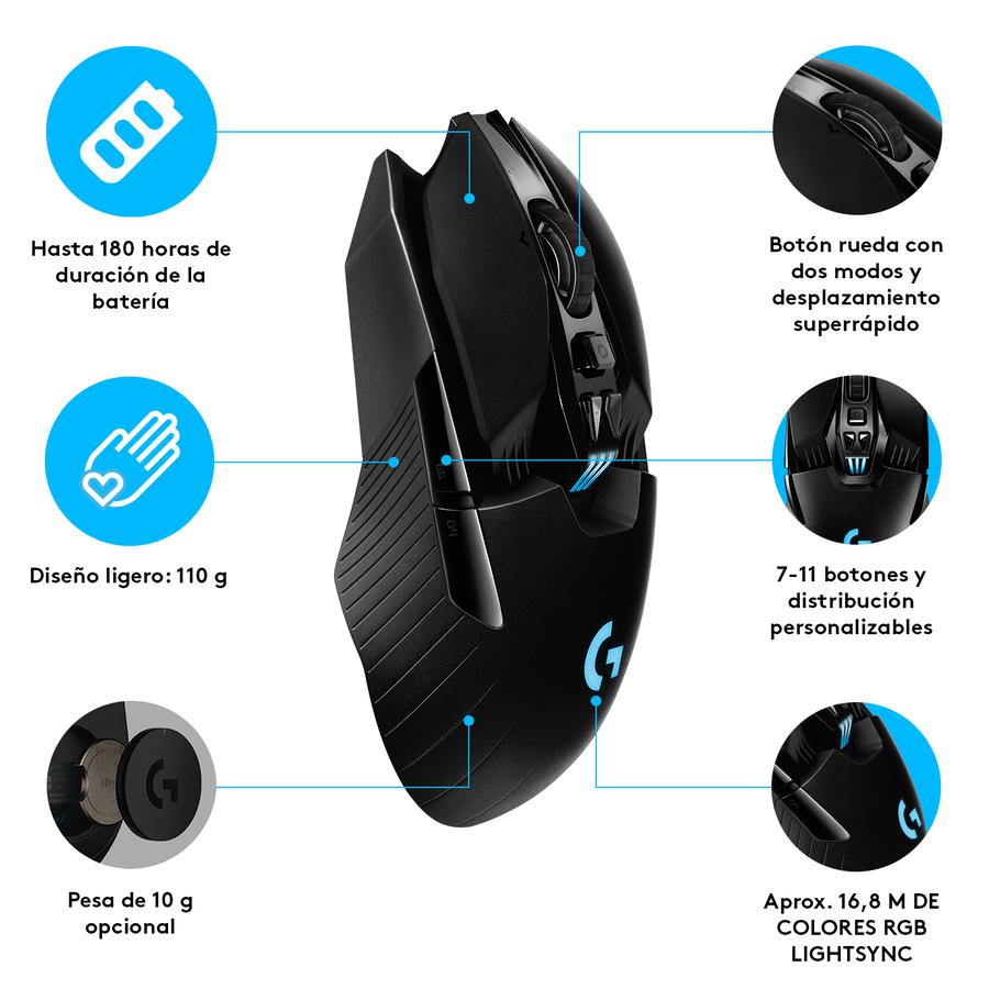 Mouse Gamer Logitech G903 LIGHTSPEED Sensor HERO 25K Gaming